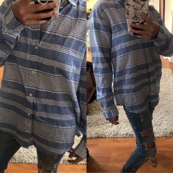 Anthropologie lili’s closet muted stripe shirt - Picture 8 of 8